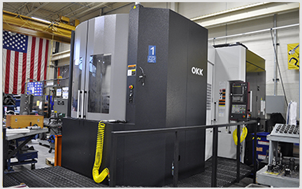 Photo of our High Speed OKK 4 Axis HM800S Horizontal Milling Machine