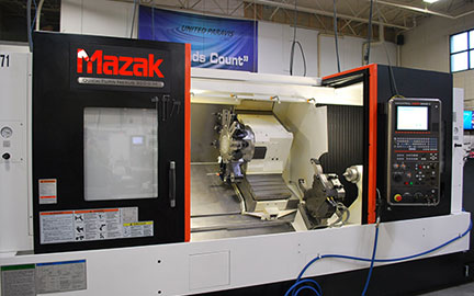 Photo of our Mazak QT-20L CNC Turning Center